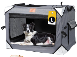 lot 498 image: AlfaTok Collapsible Large Dog Crate