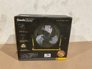 lot 63 image: Geek Aire Rechargeable Outdoor High Velocity Camping Floor Fan