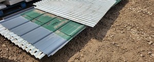 lot 802 image: CORRUGATED METAL SHEATHING  ROOFING - UNUSED