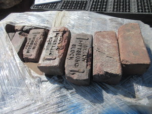 lot 717 image: RECYCLED, NESCH PITTSBURG BLOCK STREET PAVERS