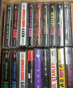 Lot of Vintage LARGE KISS Cassette Tapes