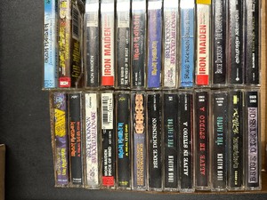 Lot of IRON MAIDEN Etc Cassette Tapes