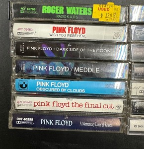 Lot of Vintage PINK FLOYD Cassette Tapes