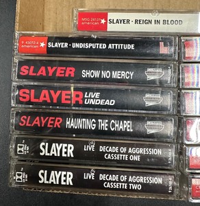 Vintage METAL Music SLAYER Cassette Tapes