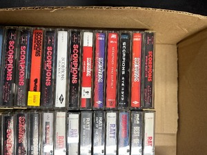 Large Lot of Vintage RATT Scorpions Cassette Tapes