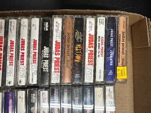 Large Lot of Vintage JUDAS PRIEST Cassette Tapes