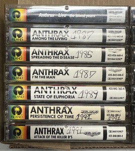 Lot of Anthrax Cassette Tapes