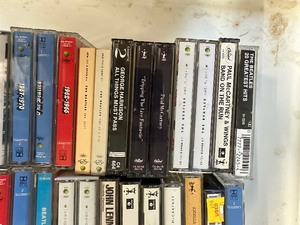 Large Lot of Vintage Beatles and Related Cassette Tapes