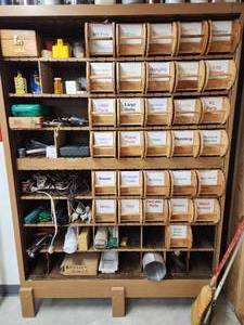 lot 78 image: Parts Cabinet with Assorted Hardware