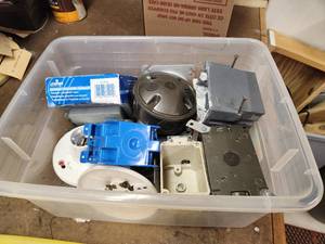 lot 86 image: Bin of Assorted Electrical Boxes
