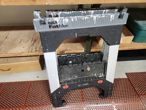 lot 112 image: 1 Set Steel Leg Saw Horses