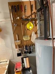 lot 80 image: Wall of Painting Tools