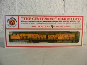 lot 7 image: BACHMANN N THE CENTENNIAL DD40X LOCO UNION PACIFIC #51-665-01 - IN BOX - FANTASTIC PIECE - SEE PICTURES