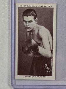 lot 8 image: Arthur Danahar 1938 Churchmans Cigarettes No. 10 Vintage Boxing Card