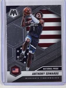lot 11 image: Anthony Edwards Rookie 2020-21 Panini Mosaic No. 252