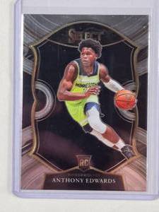 lot 14 image: Anthony Edwards Rookie 2020-21 Panini Select No. 61