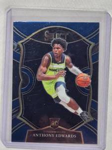 lot 16 image: Anthony Edwards Rookie 2020-21 Panini Select No. 61