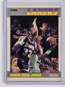 lot 28 image: Kareem Abdul-Jabbar 1987 Fleer 1 of 132