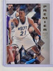lot 29 image: Kevin Garnett Rookie 1996 Upper Deck Premier Prospects SP No. 159