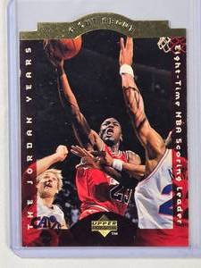 lot 30 image: Michael Jordan Die Cut 1996 Upper Deck A Cut Above No. CA2