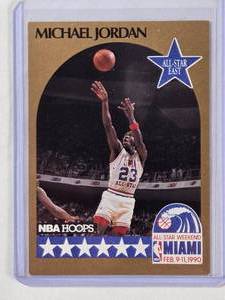 lot 46 image: Michael Jordan All-Star East 1990 Hoops All-Star Weekend No. 5