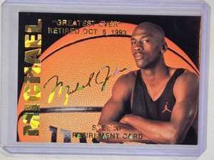 lot 50 image: Michael Jordan 1993-94 Arena Sports No. 38