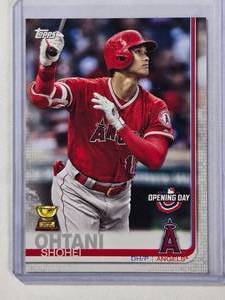 lot 60 image: Shohei Ohtani Rookie Cup 2019 Topps Opening Day No. 100