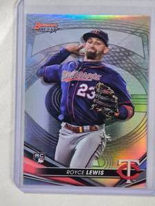 lot 63 image: Royce Lewis Rookie 2022 Bowmans Best Refractor No. 65