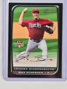 lot 75 image: Max Scherzer Rookie Bowman No. BDP33
