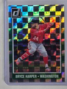 lot 76 image: Bryce Harper 2017 Panini Donruss Elite Series Green SP No. 34 Numbered 279999