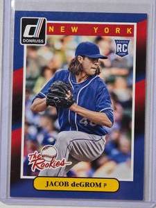 lot 87 image: Jacob deGrom Rookie 2014 Panini Donruss The Rookies No. 74