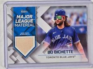 lot 88 image: Bo Bichette Relic 2022 Topps Major League Material No. MLM-BB