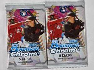 lot 97 image: Lot of 2 Sealed Packs of 2023 Bowman Chrome