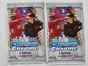 lot 98 image: Lot of 2 Sealed Packs of 2023 Bowman Chrome