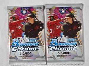 lot 99 image: Lot of 2 Sealed Packs of 2023 Bowman Chrome