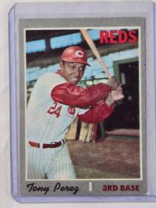 lot 106 image: Tony Perez 1970 Topps No. 380 Vintage Baseball Card