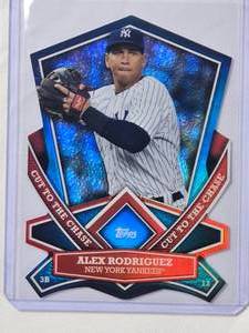 lot 118 image: Alex Rodriguez 2013 Die Cut Topps Cut the Chase Refractor No. CTC-47