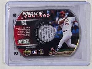 lot 128 image: Mark McGwire 1999 Upper Deck Powerful Moments PowerDeck CD