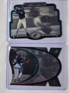 lot 153 image: Lot of 2 Alex Rodriguez Holo Die Cut Cards 1997 Upper Deck SPX No. SPX46, 1996 Upper Deck SPX No. 57