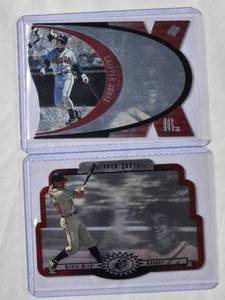 lot 154 image: Lot of 2 Chipper Jones Holo Die Cut Cards 1997 Upper Deck SPX No. SPX5 & 1996 Upper Deck SPX No. 2