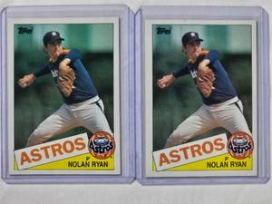 lot 164 image: Lot of 2 Nolan Ryan 1985 Topps No. 760