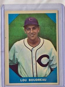lot 186 image: Lou Boudreau 1960 F.H. Fleer Baseball Vintage Card