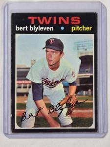 lot 209 image: Bert Blyleven 1971 Topps No. 26