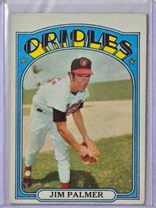 lot 210 image: Jim Palmer 1972 Topps No. 270