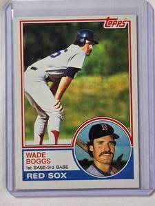 lot 216 image: Wade Boggs Rookie 1983 Topps No. 498