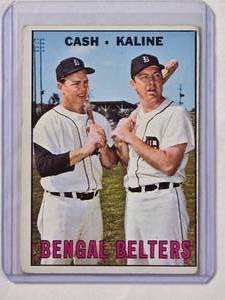 lot 225 image: Bengal Belters Al Kaline & Norm Cash 1967 Topps No. 216