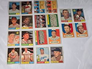 lot 233 image: Lot of 20 Vintage Baseball Cards from Mostly 1961 (1 1957)