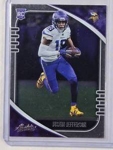 lot 237 image: Justin Jefferson Rookie 2020 Panini Absolute No. 168