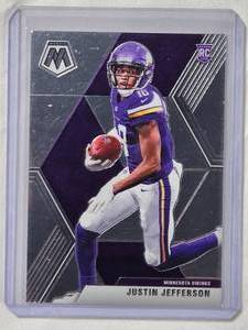 lot 246 image: Justin Jefferson Rookie 2020 Panini Mosaic No. 209