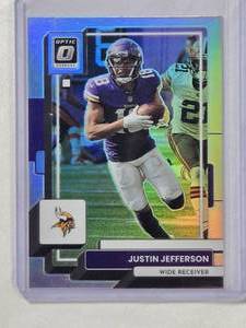 lot 249 image: Justin Jefferson 2022 Panini Donruss Optic No. 129